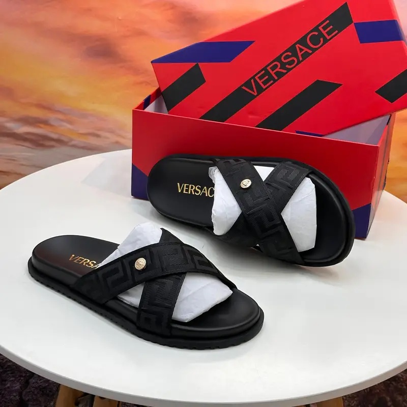 Versace Top Quality Crisscross Slippers
