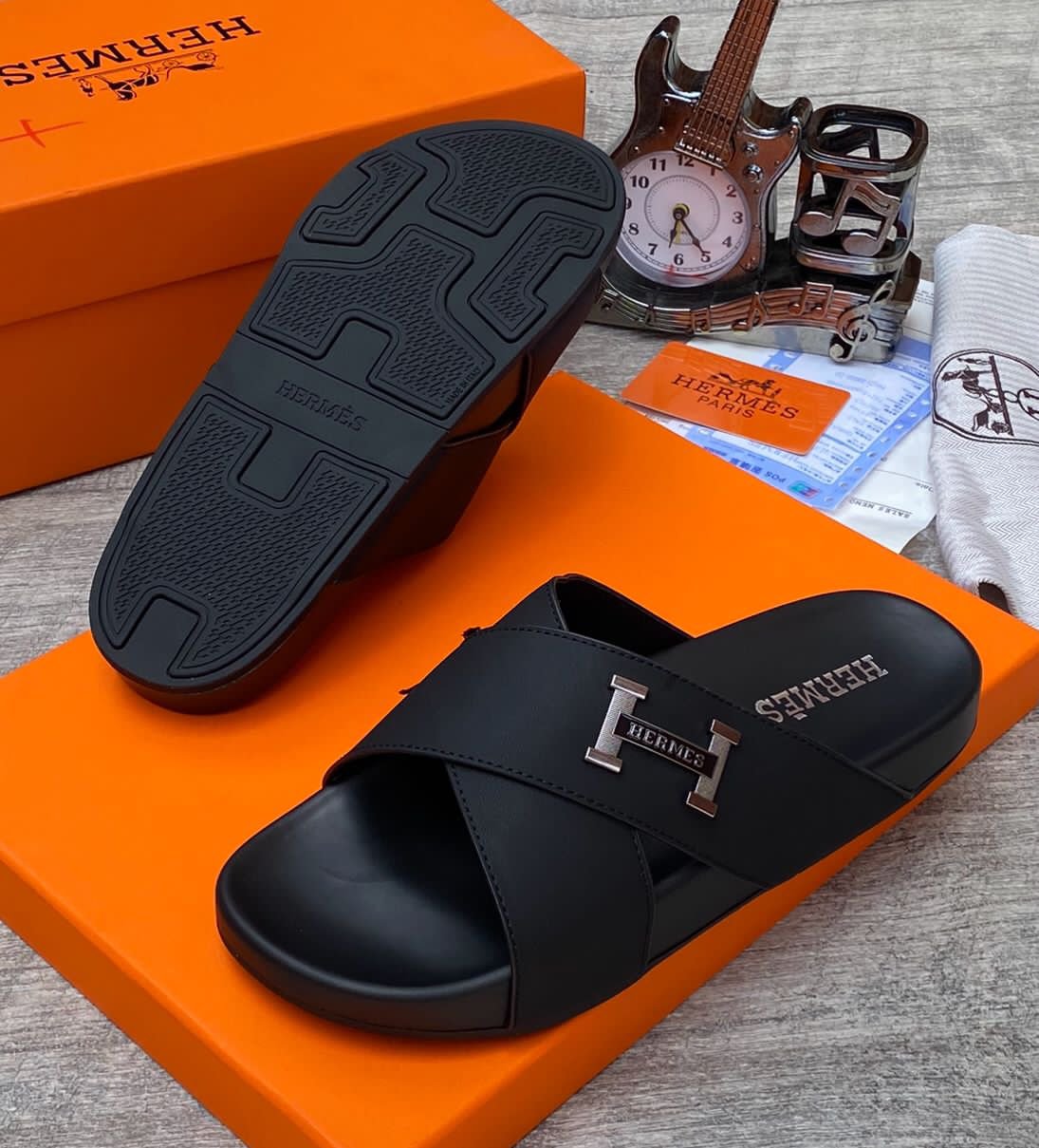 H.M high quality designer slippers