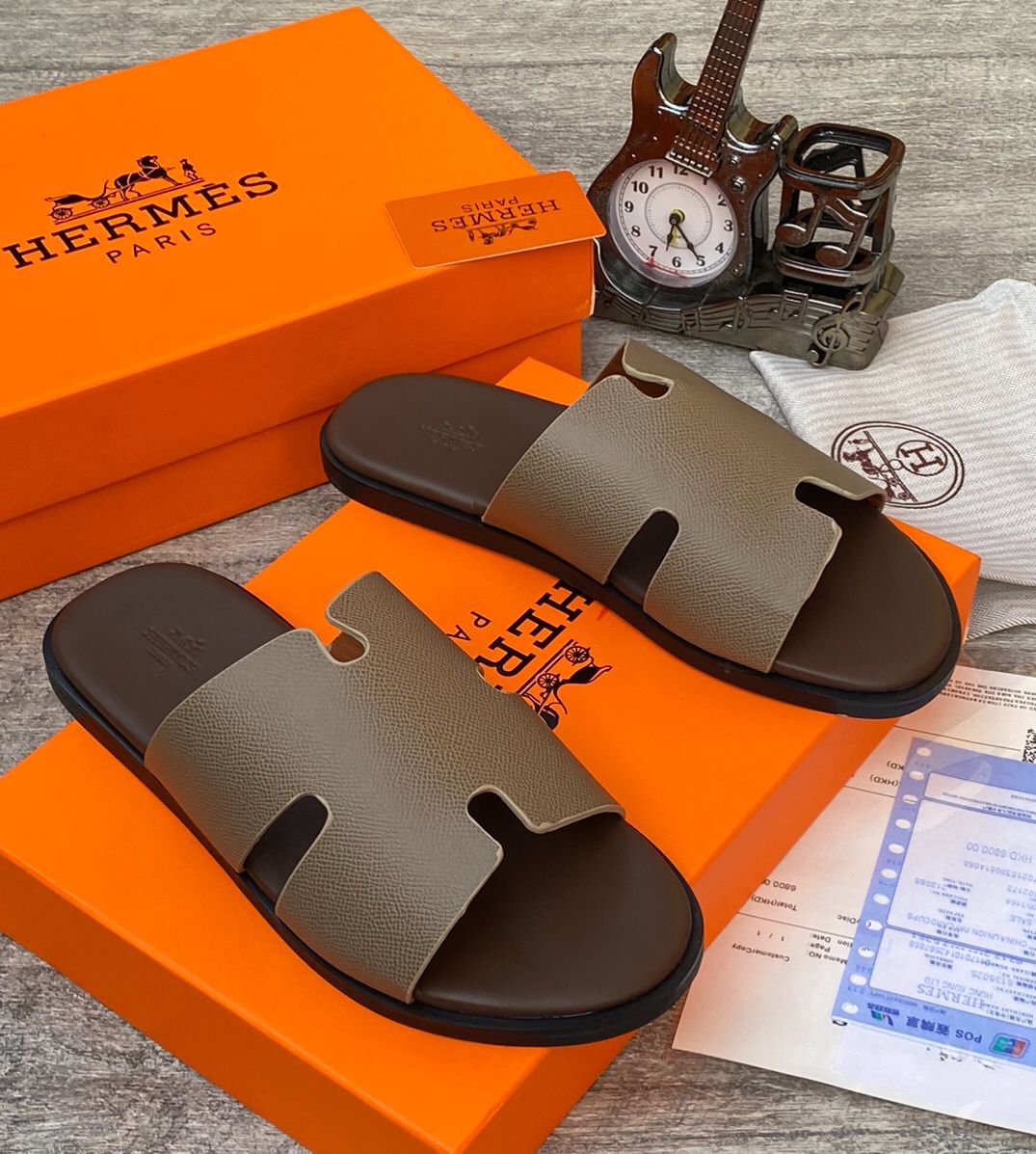 H.M high quality designer slippers