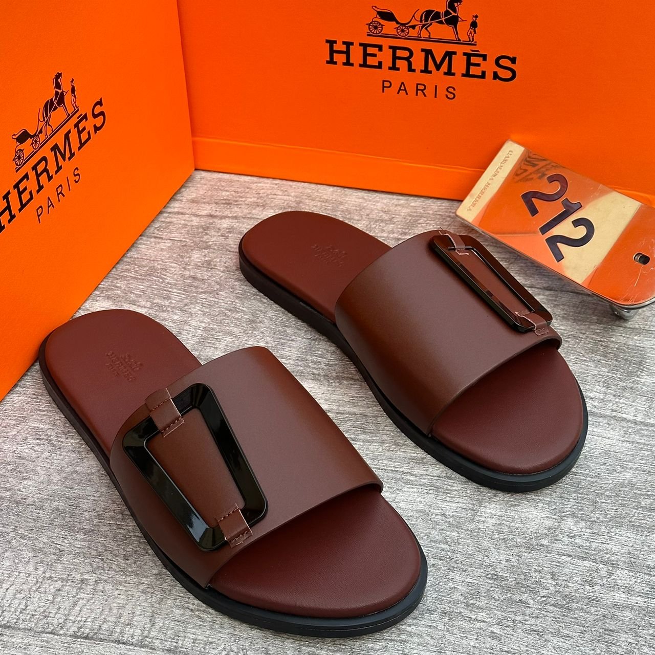 H.M high quality designer slippers