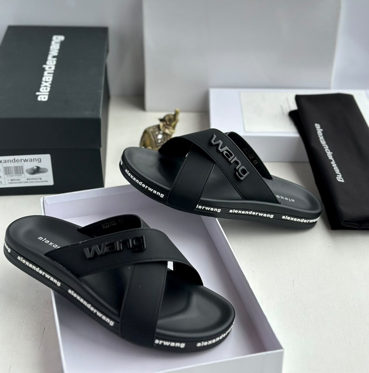 A.W high quality designer slippers